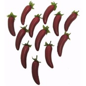 Decorative Chili Peppers - Set of 12