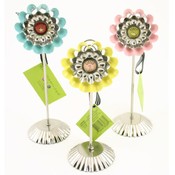 Flower Tart Photo Stands - 3 Assorted