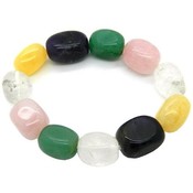 Pearlz Ocean Multi Gemstone Nuggets Stretch Bracelet