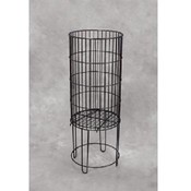Wire Round Dump Bin - 12" Dia. (Black)