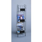 3 Pocket Magazine Rack (Black)