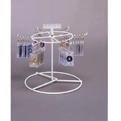 6 Peg Counter Spinner Display Racks (White) Wholesale Bulk