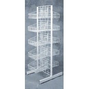 10 Basket Merchandiser (White) Wholesale Bulk