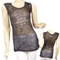 Ladies Fashion Cap Sleeved Top