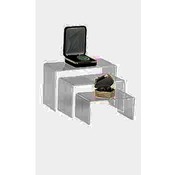 Set of 3 Nested Acrylic Risers- 4" Wide