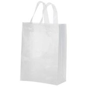 Frosted Plastic Shopping Bag with Handles