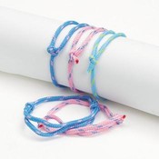 Pastel Friendship Rope Bracelets