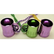 Mardi Gras Traveling Shot Glass