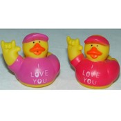 "I Love You" Rubber Ducks