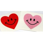 Smile Face Heart Glitter Tattoos