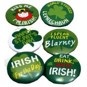 St Patrick's Day Mini Shamrock Buttons