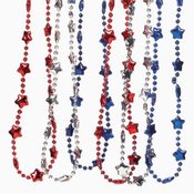 Patriotic Metallic Star Necklace