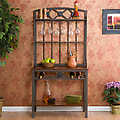 Decorative Bakers Rack with Wine Storage