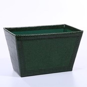 Green - Crocodile Woven Container