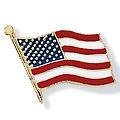 Patriotic Flag Pin