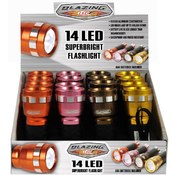Blazing LEDz Cool Colors 14 LED Flashlight
