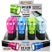 Blazing LEDz Trend Colors 14 LED Flashlight