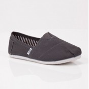 Grey Canvas C Slip-on