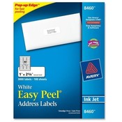 Avery Consumer Products  Inkjet Labels, Mailing, 1"x2-5/8",3000/PK, White