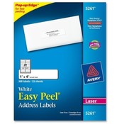 Avery Consumer Products  Laser Labels, Mailing, 1"x4", 500/PK, White