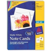 Avery Consumer Products Inkjet Cards W/Envelopes, 5-1/2x4-1/4, Matte, 60/BX, WE Wholesale Bulk