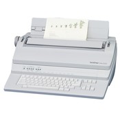 Brother International Corp. Business Typewriter, 19-2/5"x16-7/8"x5-7/8", Gray