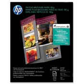Hewlett-Packard Tri-Fold Brochure Paper,Glossy,8-1/2"x11",48Lb,100 Sheets,WE