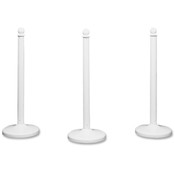 Tatco Plastic Stanchions, 14"x14"x39", 6/BX, White