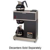 Bunn-O-Matic Corporation 2-Warmer Coffee Brewer,16"x8"x20",Stainless Steel/Black