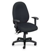 Basyx high-performance Task Chair,w/Arms,32-1/2"x25"x45",Black