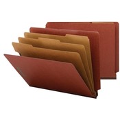 Smead Manufacturing Company  Classification Folder, 3" Expansion, Letter, 10/BX, Red