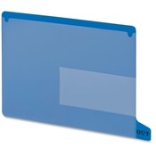 Smead Manufacturing Company Tab Out Guide, 2 Pocket, 13-1/4'x9', 25/BX, Blue Wholesale Bulk