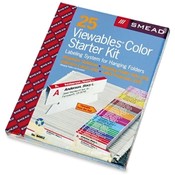 Smead Manufacturing Company  Labeling System Starter Kit W/Software, 25 Tabs, 32 Labels