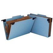 Smead Manufacturing Company  Classification Folder, 2" Expansion, 2 Dividers, Legal, Blue