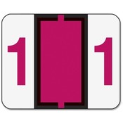 Smead Manufacturing Company  Numeric Coded Labels, "1", 1-1/4"x1", 500/RL, Red
