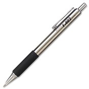 Zebra Pen Corporation Ballpoint Pen,Retract.,.7mm,Black Ink,Stainless Steel Wholesale Bulk