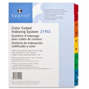 Sparco Products  Index Dividers W/Table Of Contents,10-Tab, 1-10,Multi