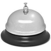 Sparco Products  Nickel Plated Call Bell,2-3/4" High,3-3/8" Base,Chrome/Black