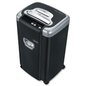 Fellowes Mfg. Co. Microshred Shredder,10Sht. Cap.,6.4 Gal.,16"x13"x27", BK/SR