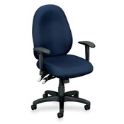 Basyx High-Performance Task Chair,w/Arms,32-1/2"x25"x45",Navy