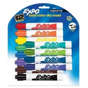 Sanford Ink Corporation Dry-erase Marker, Chisel Point, 12/ST, Assorted