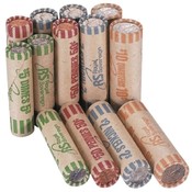 Royal Sovereign Int'l Inc Coin Wrappers, 54 ea Quarter, Dime, Nickel, Penny, Assorted