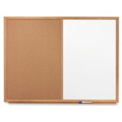 Quartet  Dry-erase/Cork Board, 3'x2', Oak Frame