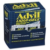 Advil Liqui-Gels, Single Dose Med Pack, 2/PK, 50PK