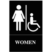 Quartet Sign, Women, ADA, 6"x9"