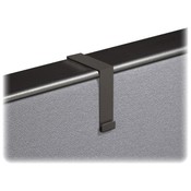 Quartet  Matrix Cubicle Partition Hangers, 2/ST, Black