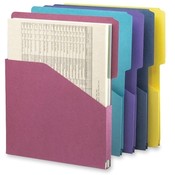 Smead Manufacturing Company  Slash Jackets, Expanding, 9-3/8"x11-1/2", 5/PK, Assorted