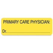 Tabbies  "Primary Care Phys." Label, 3"x1 250/RL, Yellow