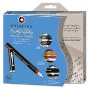 Sheaffer Pen Calligraphy Maxi Kit,w/3 Pens,3 Nibs,14 Assorted Color Ink