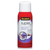 3M Commercial Office Supply Div.  Super 77 Adhesive Spray, Aerosol, 13.57 oz, Clear